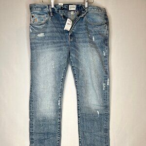 Todd Snyder Slim Fit Selvedge Destroyed Wash Jeans